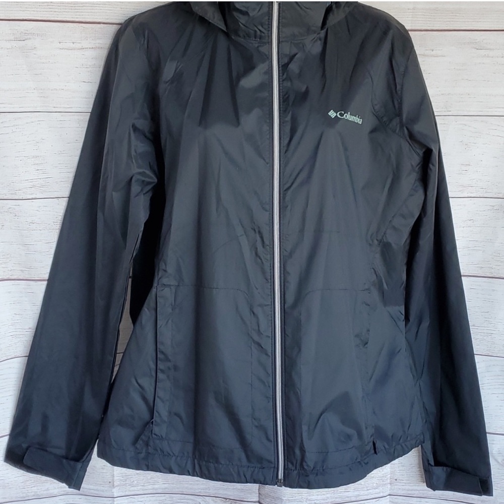 Columbia Black Switchback Packable Jacket Size M - image 1
